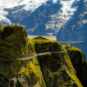 Alpine scenery in Switzerland